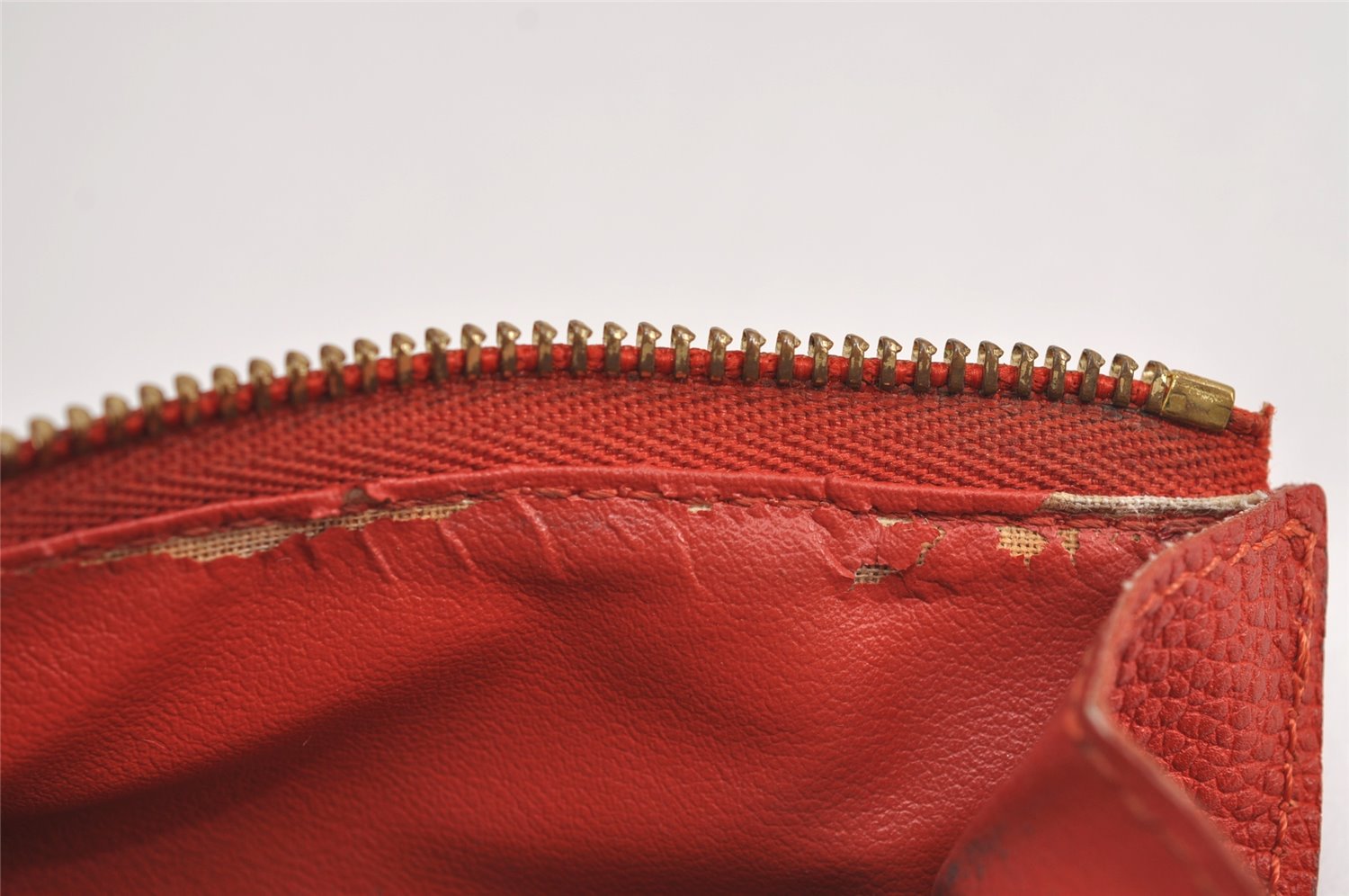 Louis Vuitton Monogram Empreinte Portefeuille Secret Compact Wallet Red 7791J