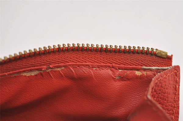 Louis Vuitton Monogram Empreinte Portefeuille Secret Compact Wallet Red 7791J