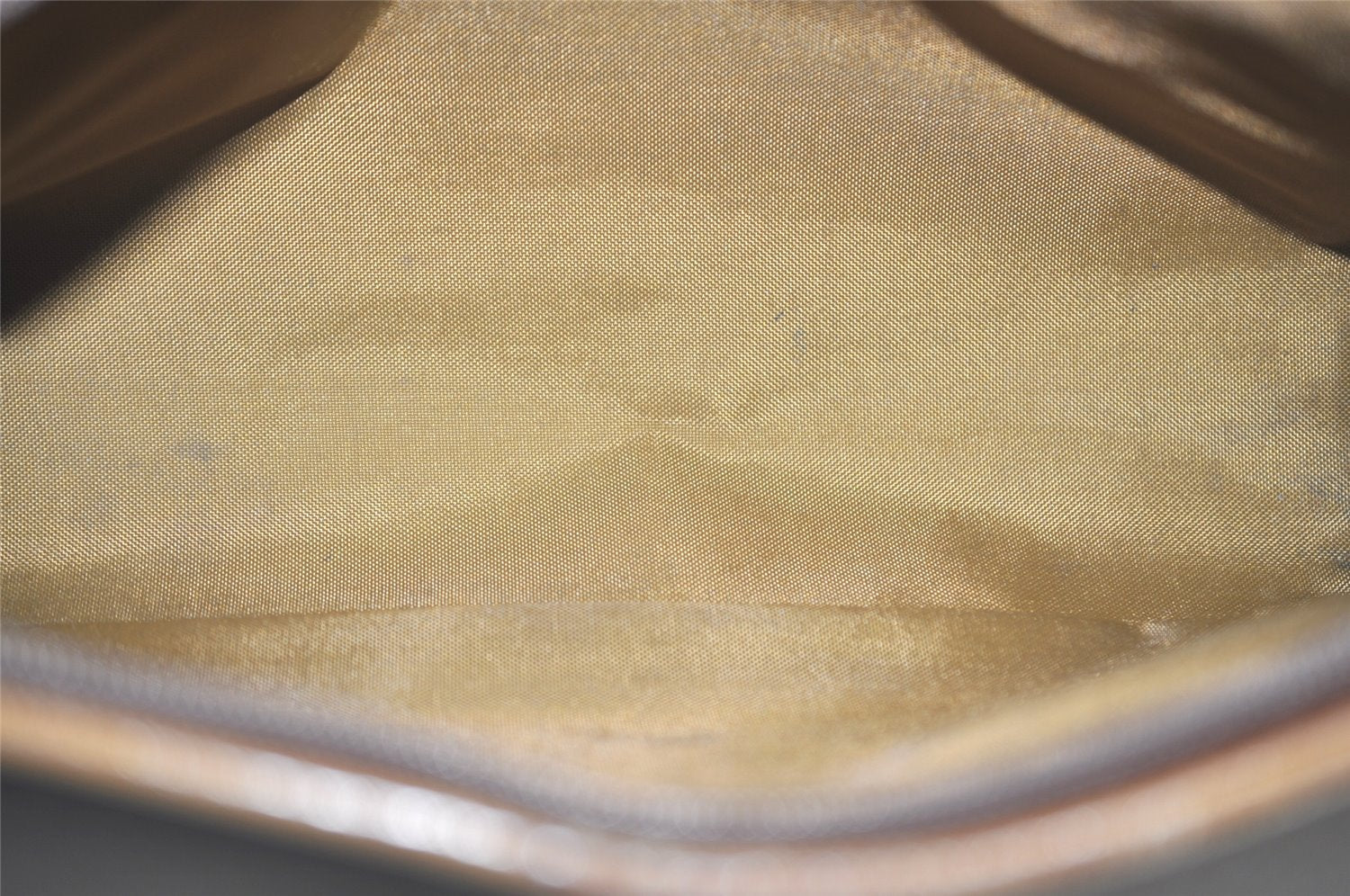 Authentic GUCCI Vintage Clutch Hand Bag Purse GG PVC Leather Brown 7792I