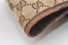 Authentic GUCCI Web Sherry Line Tote Bag GG Canvas Leather 145810 Brown 7792J