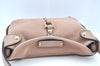 Authentic Salvatore Ferragamo Gancini Suede Leather Shoulder Hand Bag Pink 7793I