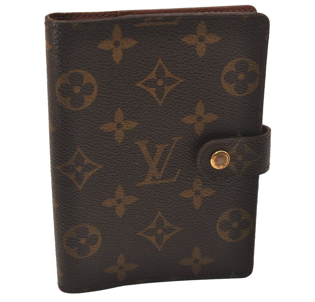 Authentic Louis Vuitton Monogram Agenda PM Notebook Cover R20005 LV 7796J