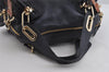 Authentic Chloe Vintage Paraty 2Way Shoulder Hand Bag Leather Navy Blue 7798I