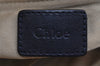 Authentic Chloe Vintage Paraty 2Way Shoulder Hand Bag Leather Navy Blue 7798I
