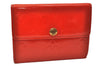 Authentic Louis Vuitton Vernis Ludlow Coin Purse Card Case Red M91090 LV 7798J