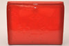 Authentic Louis Vuitton Vernis Ludlow Coin Purse Card Case Red M91090 LV 7798J