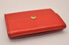 Authentic Louis Vuitton Vernis Ludlow Coin Purse Card Case Red M91090 LV 7798J