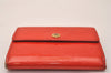 Authentic Louis Vuitton Vernis Ludlow Coin Purse Card Case Red M91090 LV 7798J