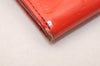 Authentic Louis Vuitton Vernis Ludlow Coin Purse Card Case Red M91090 LV 7798J