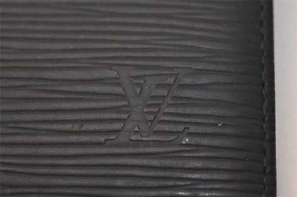 Authentic Louis Vuitton Epi Agenda Posh Notebook Cover Black R20522 Junk 7799J