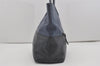 Authentic MIU MIU VITELLO SOFT Leather Shoulder Tote Bag RR1934 Blue Black 7800I