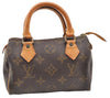 Authentic Louis Vuitton Monogram Mini Speedy Hand Bag Purse M41534 LV 7802I