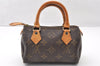 Authentic Louis Vuitton Monogram Mini Speedy Hand Bag Purse M41534 LV 7802I