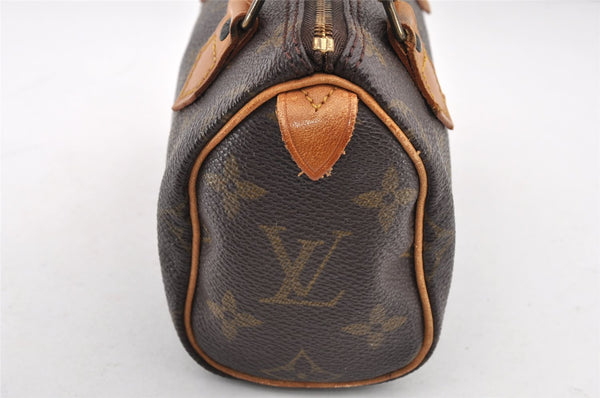 Authentic Louis Vuitton Monogram Mini Speedy Hand Bag Purse M41534 LV 7802I