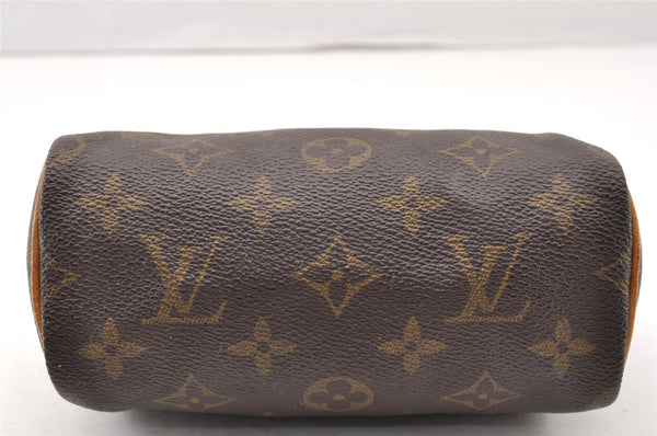 Authentic Louis Vuitton Monogram Mini Speedy Hand Bag Purse M41534 LV 7802I
