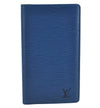 Authentic Louis Vuitton Epi Agenda Posh Notebook Cover Blue R20525 LV 7802J