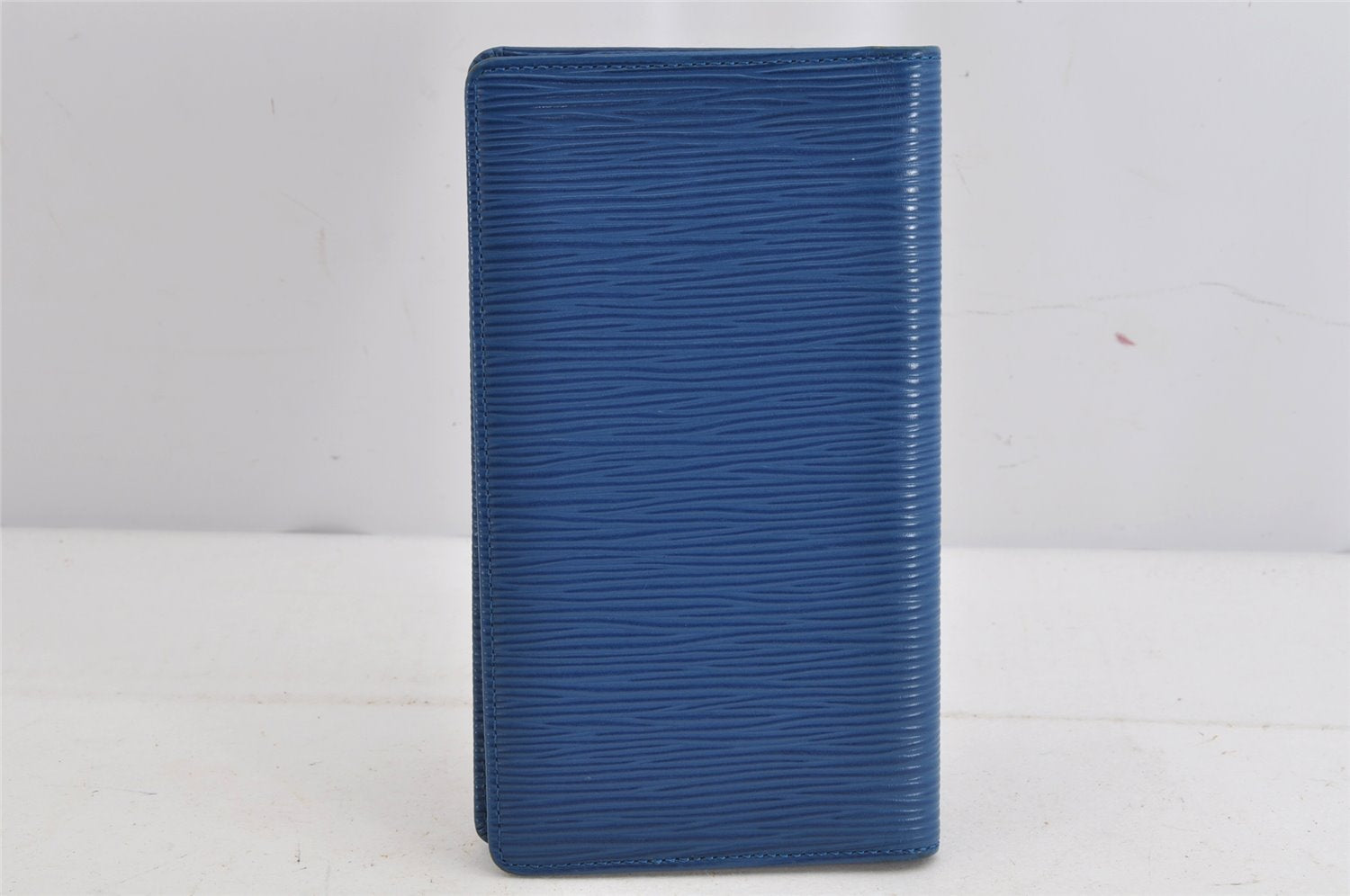 Authentic Louis Vuitton Epi Agenda Posh Notebook Cover Blue R20525 LV 7802J