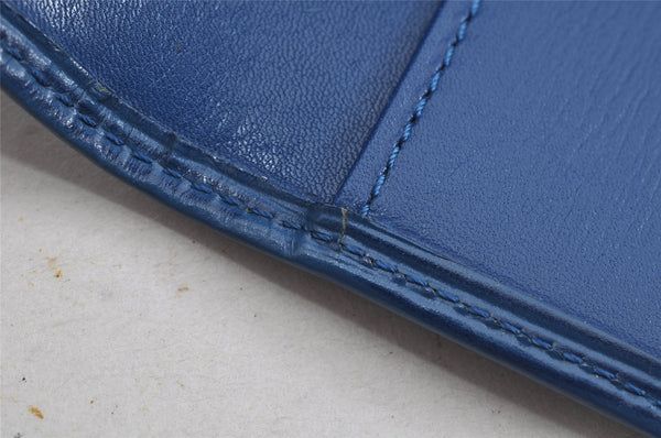 Authentic Louis Vuitton Epi Agenda Posh Notebook Cover Blue R20525 LV 7802J