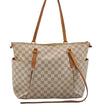 Authentic Louis Vuitton Damier Azur Totally MM Tote Bag N51262 LV Junk 7803I