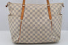 Authentic Louis Vuitton Damier Azur Totally MM Tote Bag N51262 LV Junk 7803I
