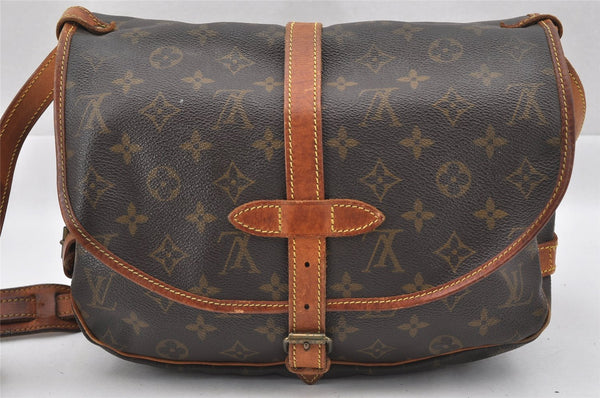 Authentic Louis Vuitton Monogram Saumur 30 Shoulder Cross Bag M42256 LV 7804I