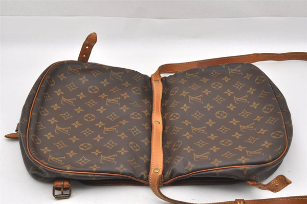 Authentic Louis Vuitton Monogram Saumur 30 Shoulder Cross Bag M42256 LV 7804I