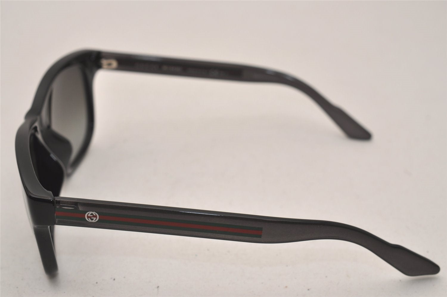 Authentic GUCCI Web Sherry Line Sunglasses GG 3735/F/S Plastic Black 7804J