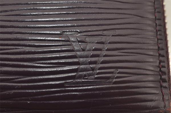 Authentic Louis Vuitton Epi Zippy Long Wallet Purse Purple M6007K LV 7805J