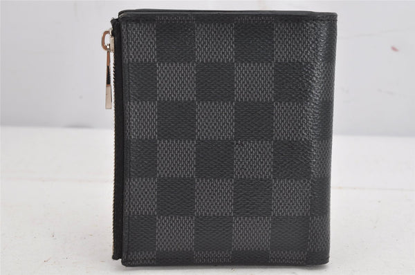 Authentic Louis Vuitton Damier Graphite Portefeuille Smart N64021 Wallet 7806J