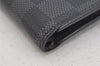 Authentic Louis Vuitton Damier Graphite Portefeuille Smart N64021 Wallet 7806J