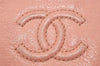 Authentic CHANEL Calf Skin Vintage Coin Purse Wallet CoCo Mark Pink 7807J