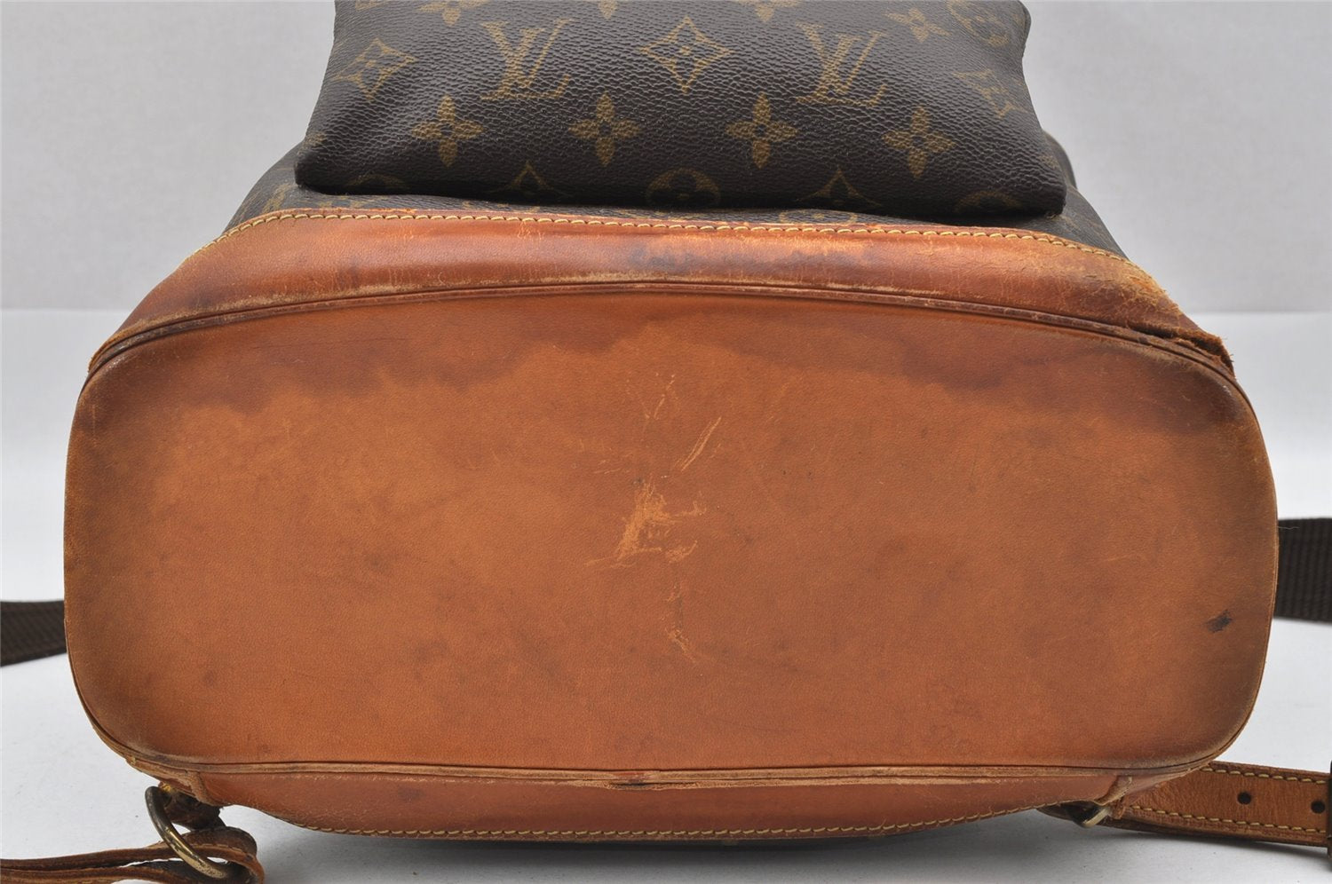 Authentic Louis Vuitton Monogram Montsouris GM Backpack M51135 LV Junk 7808I