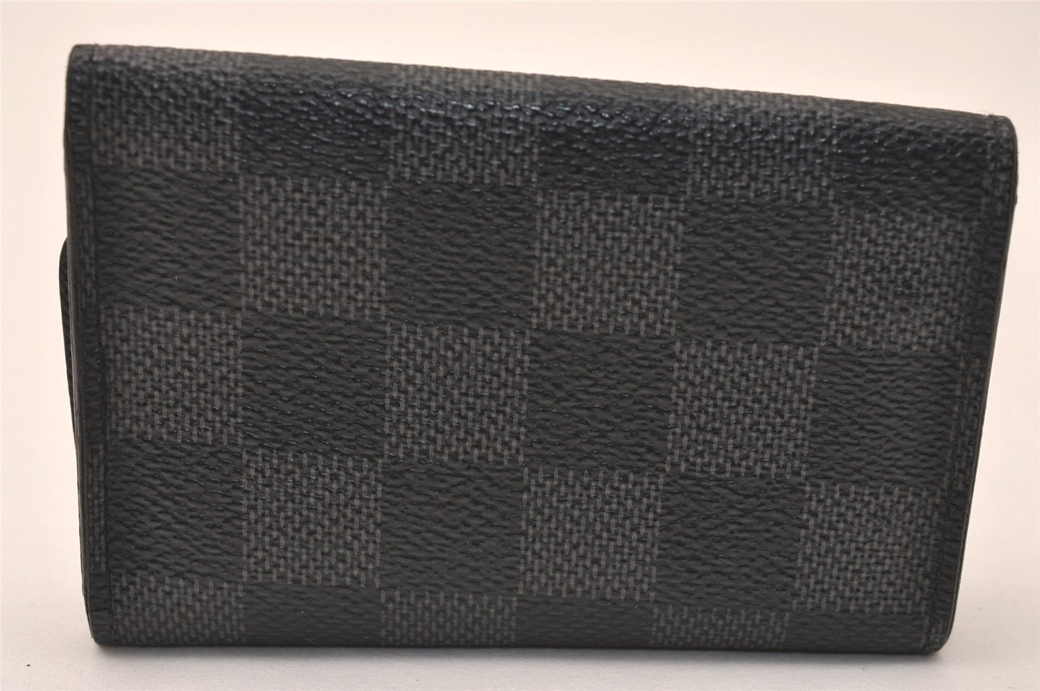 Authentic Louis Vuitton Damier Graphite Multicles 6 Key Case M62662 LV 7808J