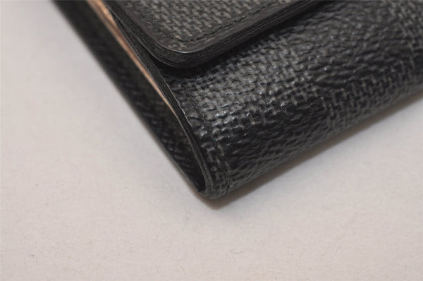 Authentic Louis Vuitton Damier Graphite Multicles 6 Key Case M62662 LV 7808J