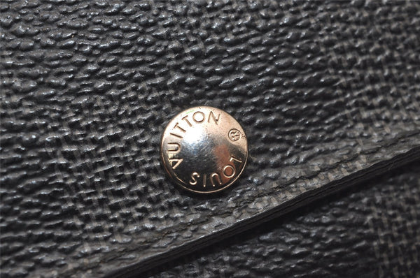 Authentic Louis Vuitton Damier Graphite Multicles 6 Key Case M62662 LV 7808J