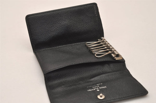 Authentic Louis Vuitton Damier Graphite Multicles 6 Key Case M62662 LV 7808J