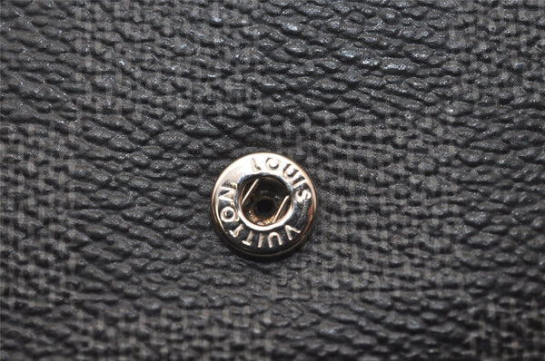 Authentic Louis Vuitton Damier Graphite Multicles 6 Key Case M62662 LV 7808J