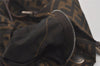 Authentic FENDI Vintage Zucca Shoulder Tote Bag Purse Nylon Leather Brown 7809I