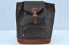 Authentic Louis Vuitton Monogram Montsouris MM Backpack M51136 LV 7810H
