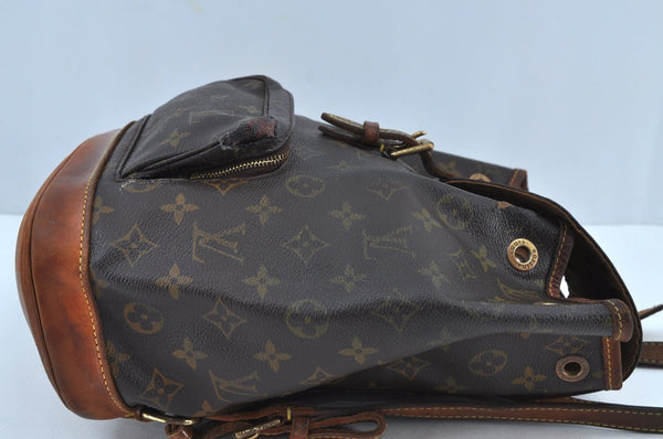 Authentic Louis Vuitton Monogram Montsouris MM Backpack M51136 LV 7810H