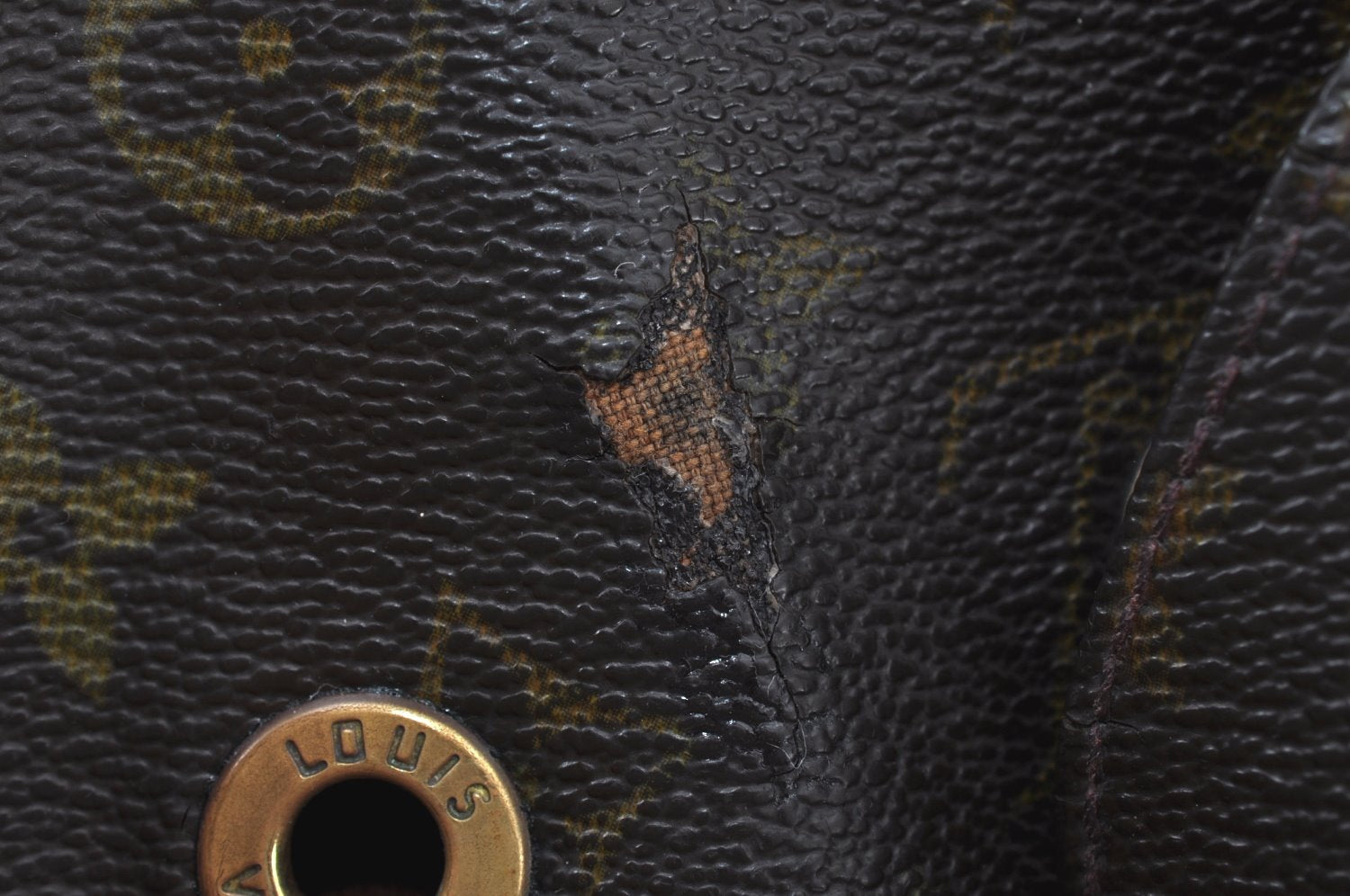 Authentic Louis Vuitton Monogram Montsouris MM Backpack M51136 LV 7810H