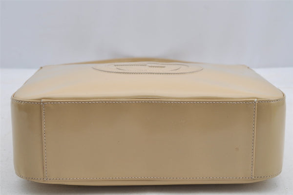 Authentic GUCCI SOHO Vintage Shoulder Bag Purse Enamel White Junk 7810I