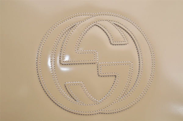 Authentic GUCCI SOHO Vintage Shoulder Bag Purse Enamel White Junk 7810I