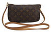 Authentic Louis Vuitton Monogram Pochette Accessoires Shoulder Cross Pouch 7810J