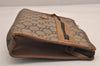 Authentic GUCCI GG Plus Clutch Hand Bag Purse PVC Leather Brown Junk 7810M