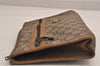Authentic GUCCI GG Plus Clutch Hand Bag Purse PVC Leather Brown Junk 7810M