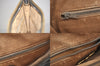 Authentic GUCCI GG Plus Clutch Hand Bag Purse PVC Leather Brown Junk 7810M