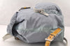 Authentic PRADA Vela Nylon Tessuto Enamel Backpack B4650 Light Blue 7812I