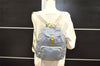 Authentic PRADA Vela Nylon Tessuto Enamel Backpack B4650 Light Blue 7812I