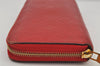 Authentic Louis Vuitton Monogram Empreinte Zippy Wallet Red M60547 LV 7812J